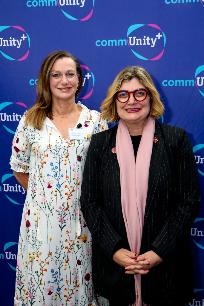 commUnity+ CEO Tracey Gaudry and the Hon Natalie Suleyman, Member for St Albans