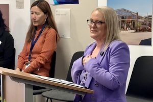 Client stories at the strategy launch and office opening